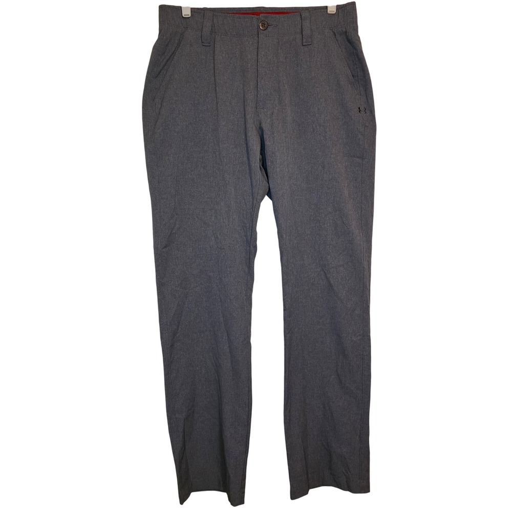 Under Armour Men Gray Loose Fit Performance Golf Pants Size 30x30 Style 1291320